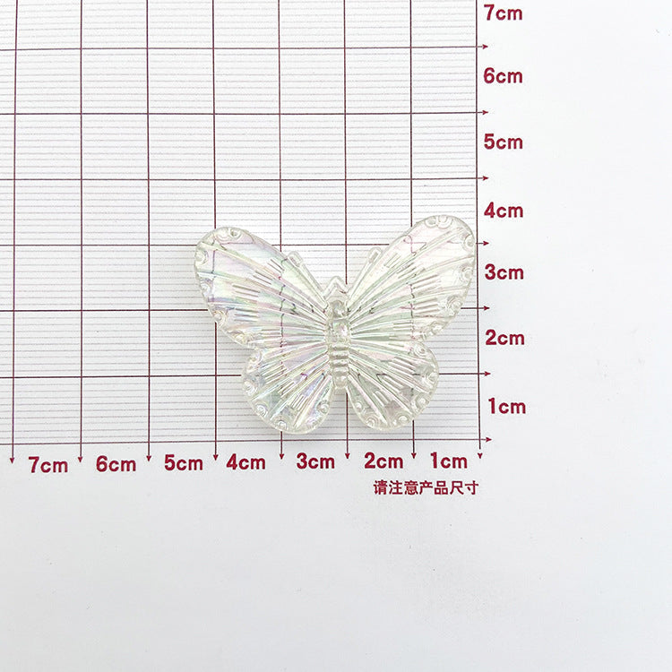 Wholesale AB Plating Butterfly Resin Cream Glue Phone Case Accessories